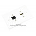 Placa Tapa HDMI 4k + Jack RJ45 Cat5e cople en ABS